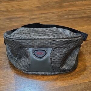 Tumi Gray and Black Belt Bag